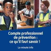 Compte professionnel de prévention : ce qu’il faut savoir ! La minute info on Seprem Productions 